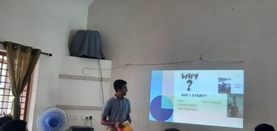 Manuell Boney of grade 12 is our young and aspiring entrepreneur.