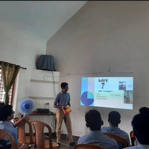 Manuell Boney of grade 12 is our young and aspiring entrepreneur.