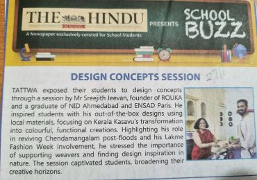 Sreejith Jeevan @sreejithjeevan addressed the students on the concept of design.
