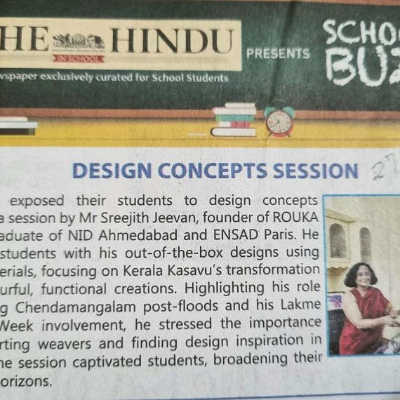 Sreejith Jeevan @sreejithjeevan addressed the students on the concept of design.